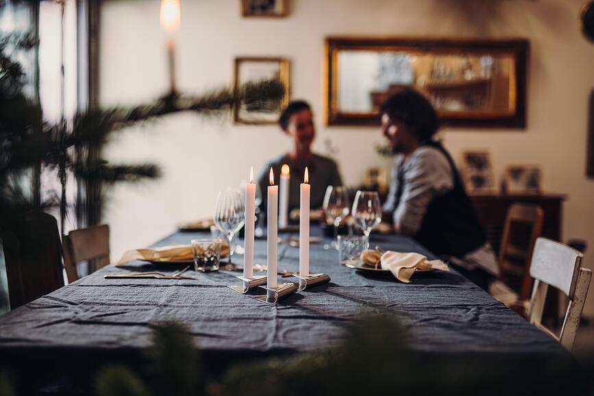 Square Bougeoir, noir