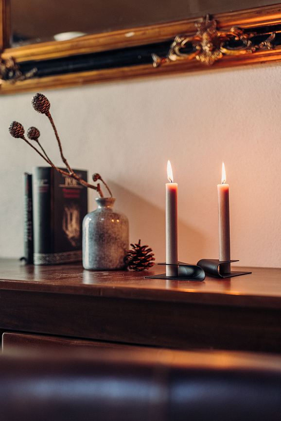 Square Bougeoir, noir