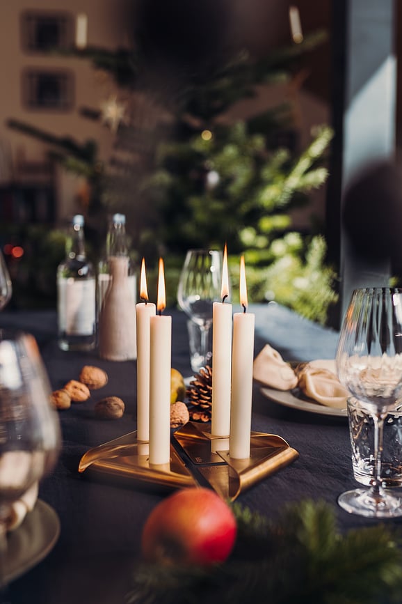 Square Svijećnjaci crni 4 kom.