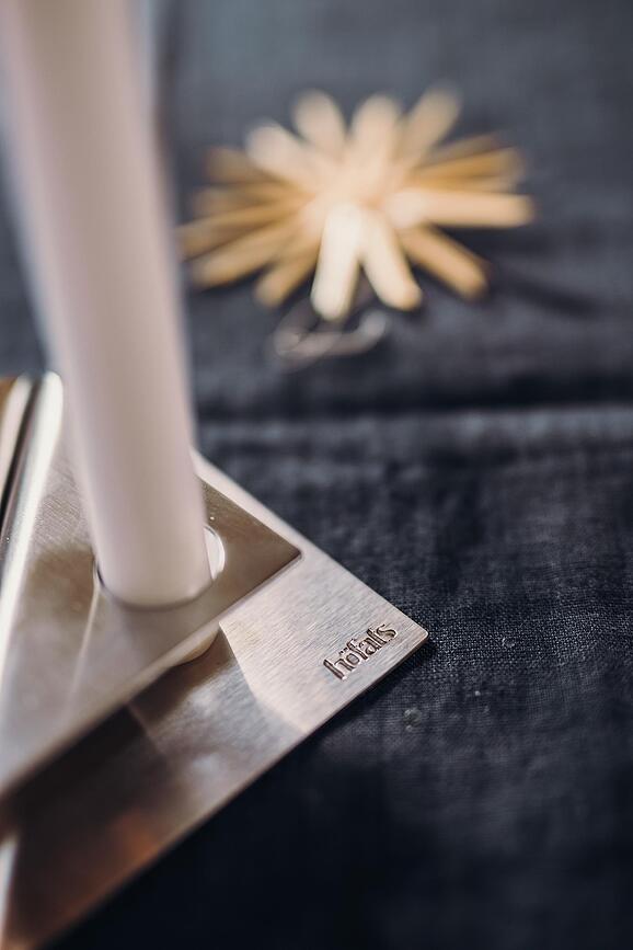 Square Svijećnjak crni