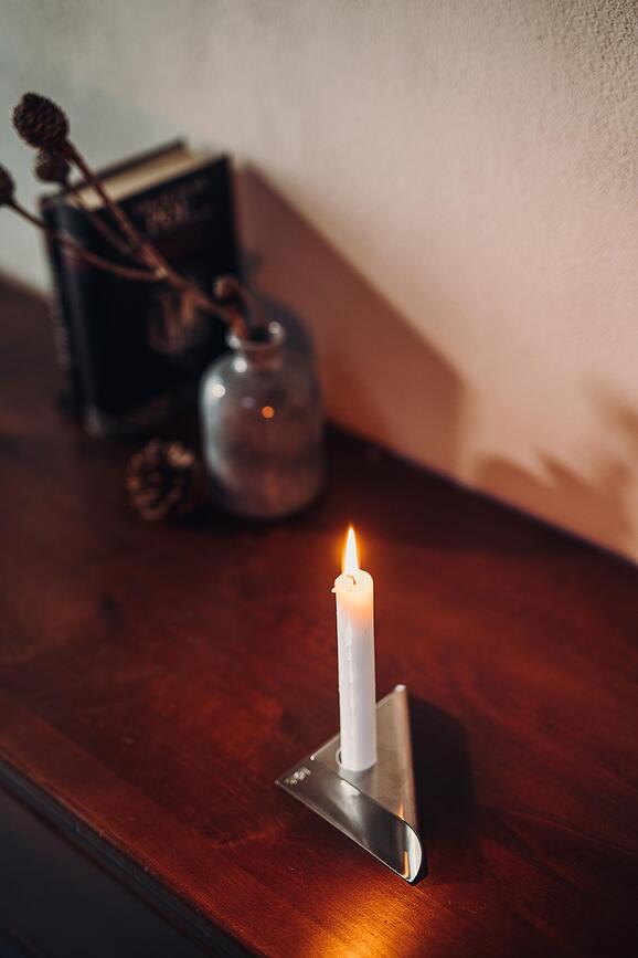 Square Svijećnjak crni