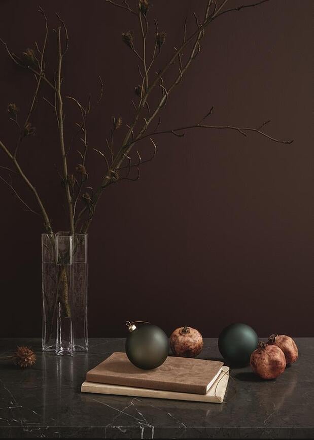 Bola de Navidad Souvenir, 8 cm, con diseño de escamas, roja