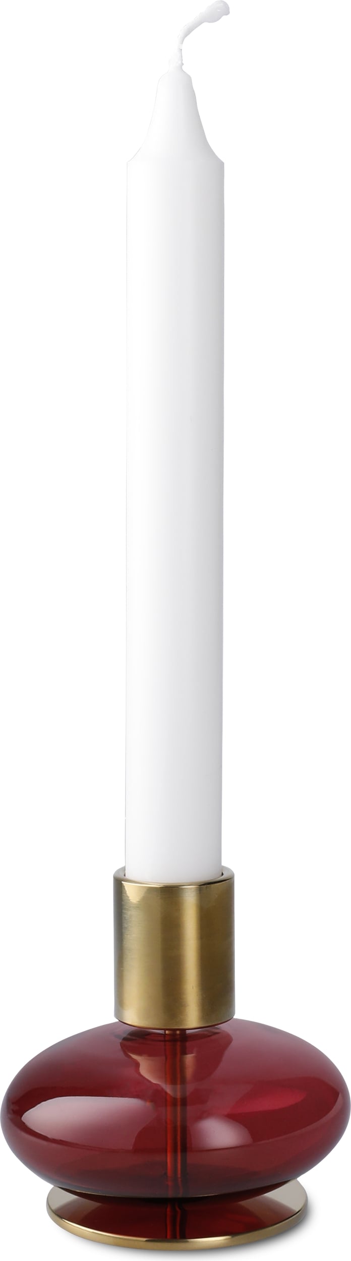 Bubble Kerzenständer für Stabkerzen 8 cm, bordeauxrot