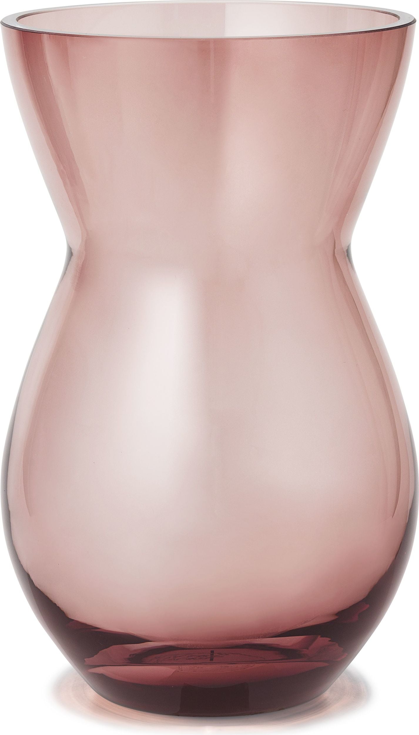 Calabas Vase 21 cm burgunderrot