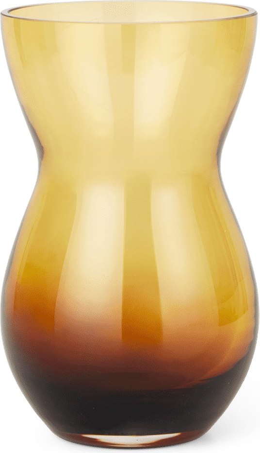 Calabas Vase 21 cm violett-bernsteinfarben