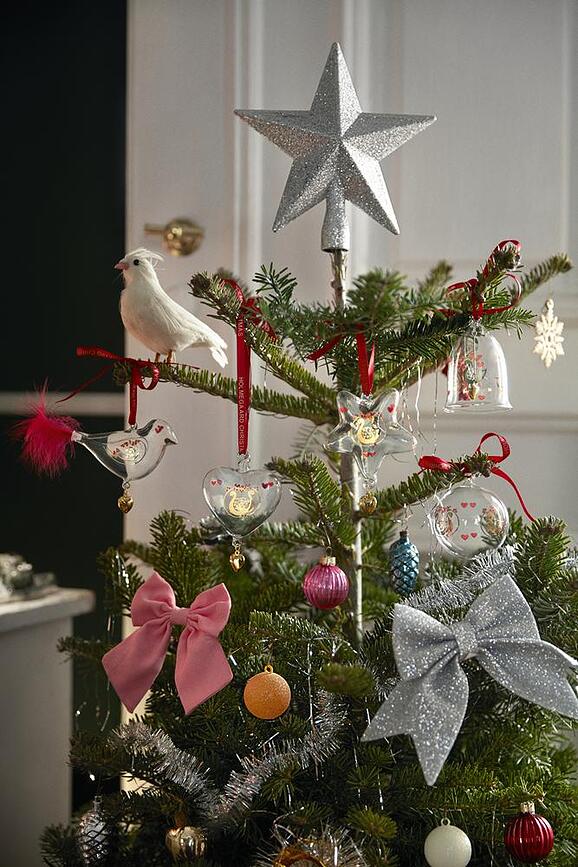 Colgante de Navidad Holmegaard 2025, diseño estrella