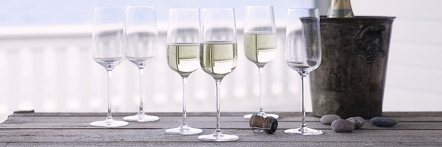 Copas de Champán Bouquet, Pack de 6