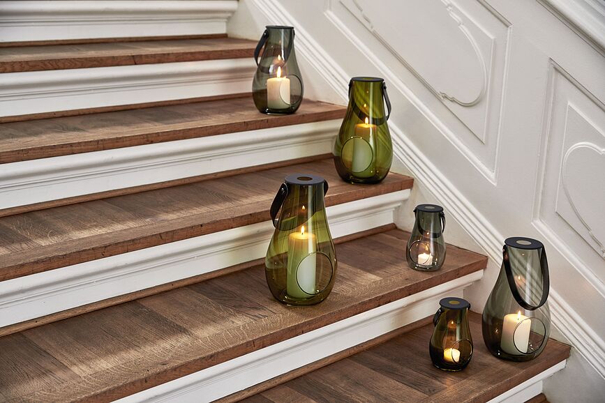 Design With Light Lampion, 25 cm, oliven