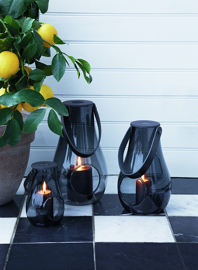 Design With Light Lanterne 16 cm, grise