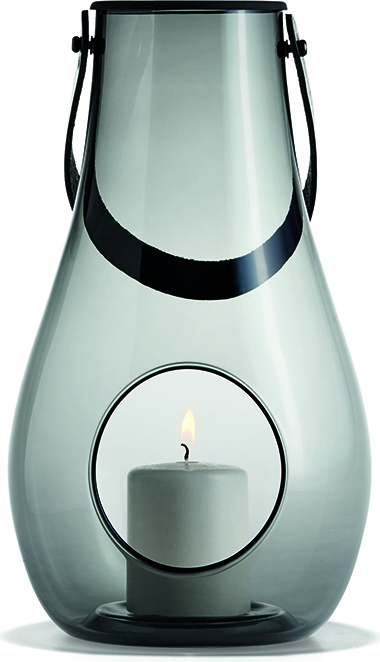 Design With Light Laterne 29 cm grau