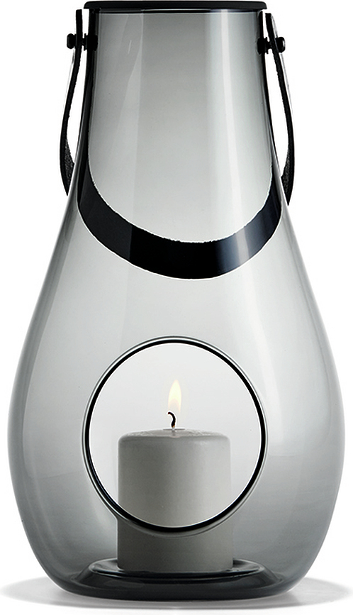 Design With Light Φανάρι, 29 cm, γκρι