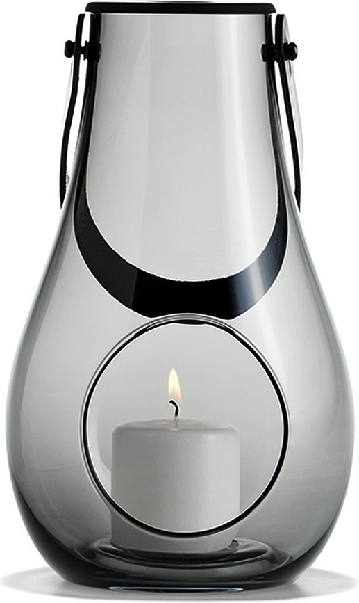 Farol Design With Light, 25 cm, gris