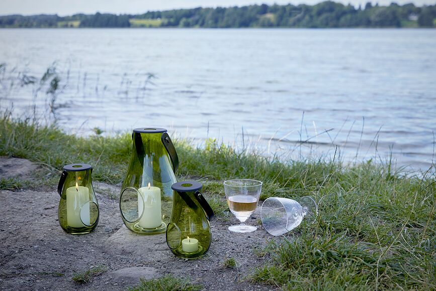 Farol Design With Light, 25 cm, oliva