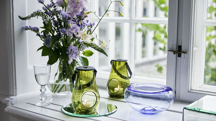 Farol Design With Light, 25 cm, oliva