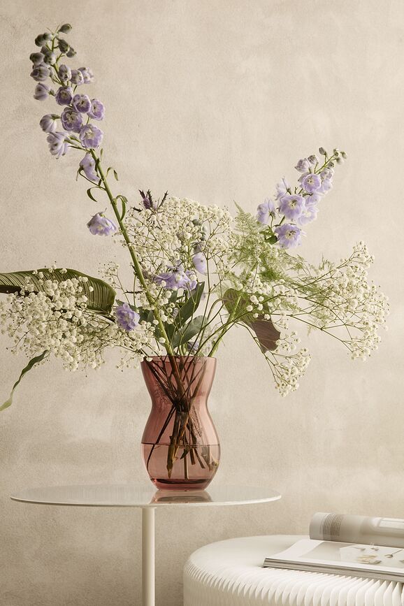 Jarrón Calabas, 21 cm, burdeos