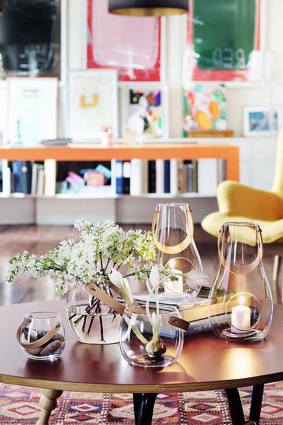 Jarrón transparente Design With Light, 16 cm