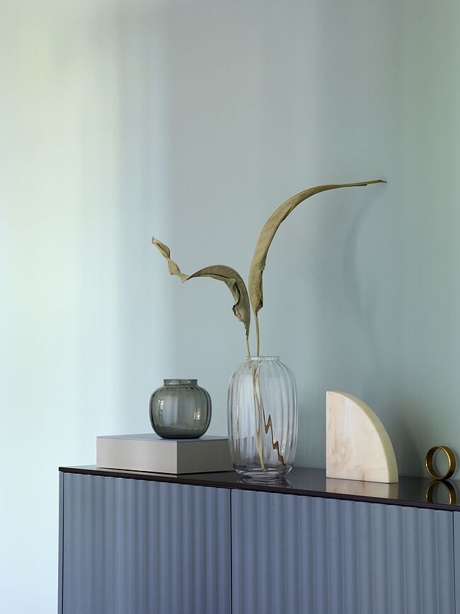 Jarrón ahumado Primula, bajo