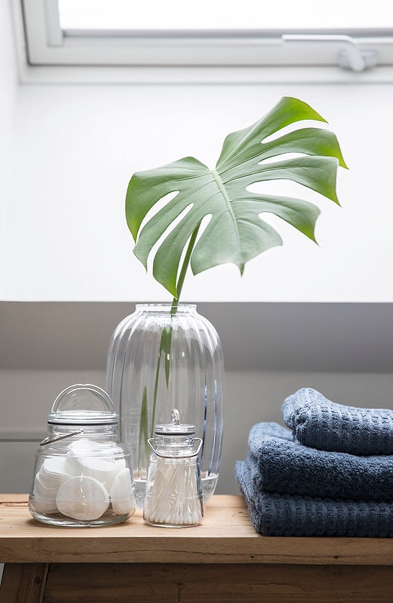 Jarrón ahumado Primula, bajo