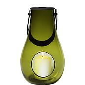 Lampion Design With Light 25 cm oliwkowy