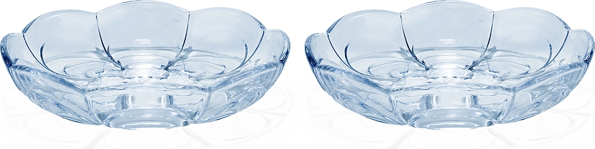 Lily Assiettes à Dessert 16 cm, bleues, Lot de 2