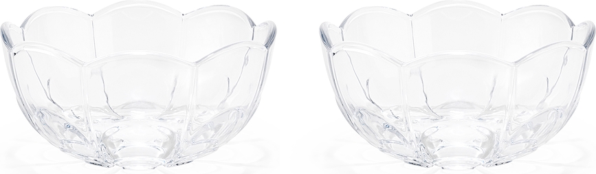 Lily Bols 13 cm, transparents, Lot de 2