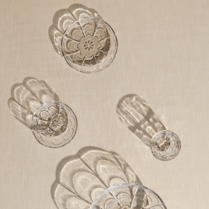 Lily Desertni krožniki nizki, 16 cm, roza, 2 kosa