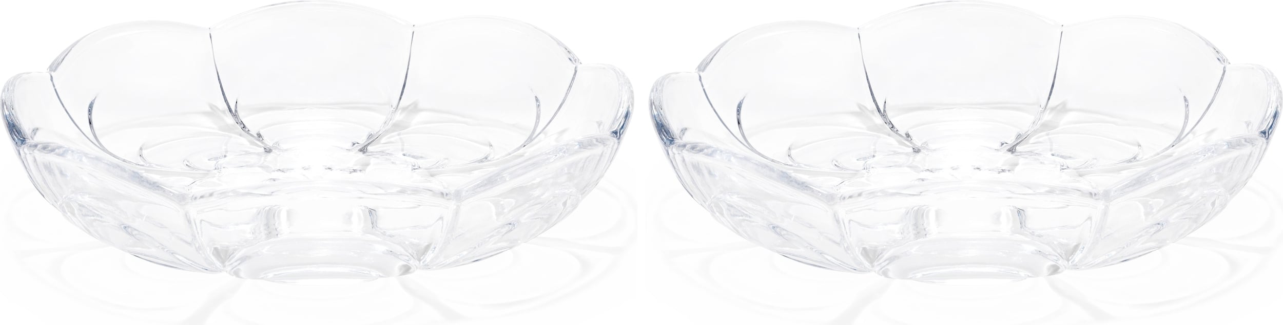 Lily Dessertteller 16 cm niedrig transparent 2 St.