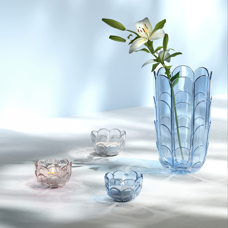 Lily Vaza 19 cm plava