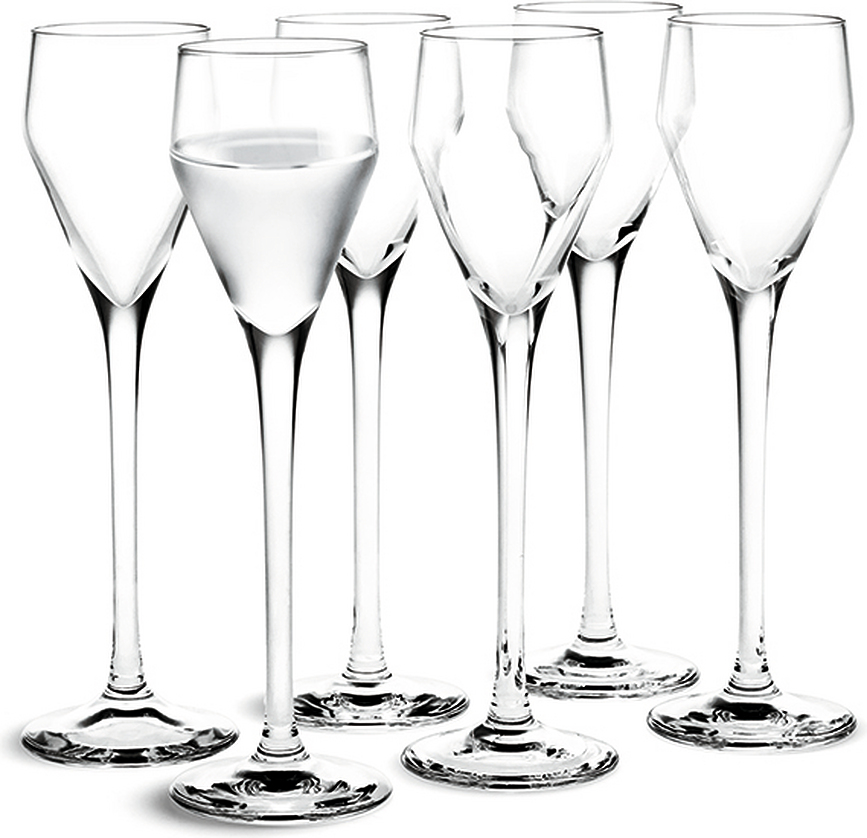 Perfection Verres à spiritueux, pour vodka et aquavit, Lot de 6
