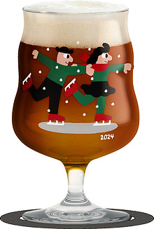 Pivný sklenený pohár Mikkeller Christmas 2024