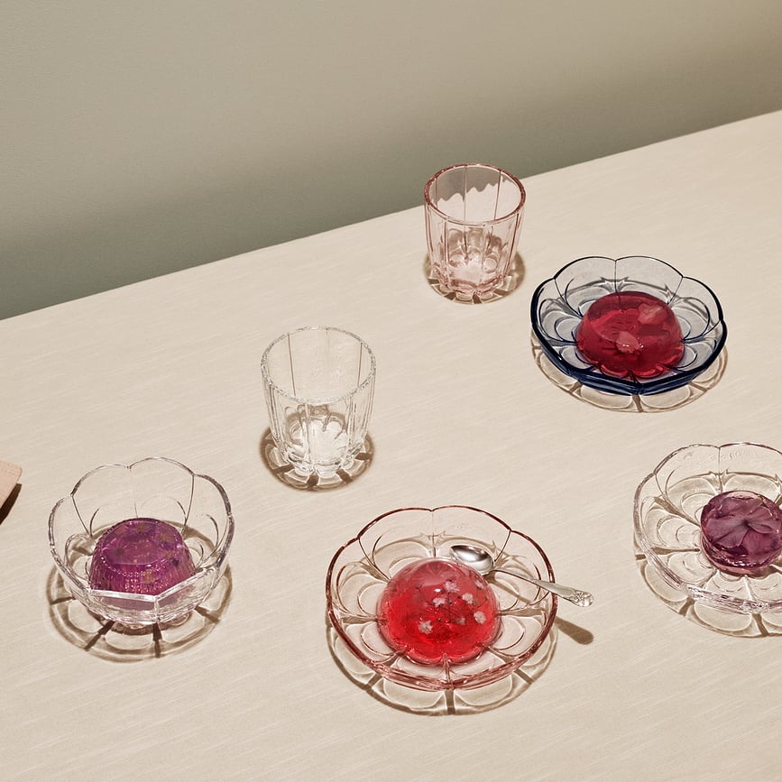 Platos de postre Lily, 16 cm, rosas, 2 unidades