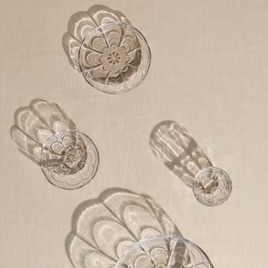 Platos de postre Lily, 16 cm, rosas, 2 unidades