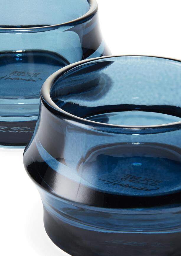 Portavelas para velas de té ARC, azules, Pack de 2 unidades