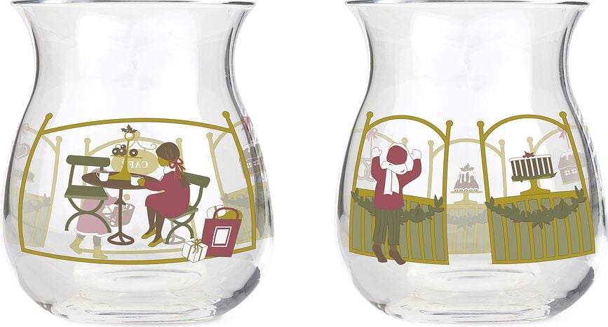 Portavelas para velas de té Holmegaard Christmas 2023, Set de 2 unidades