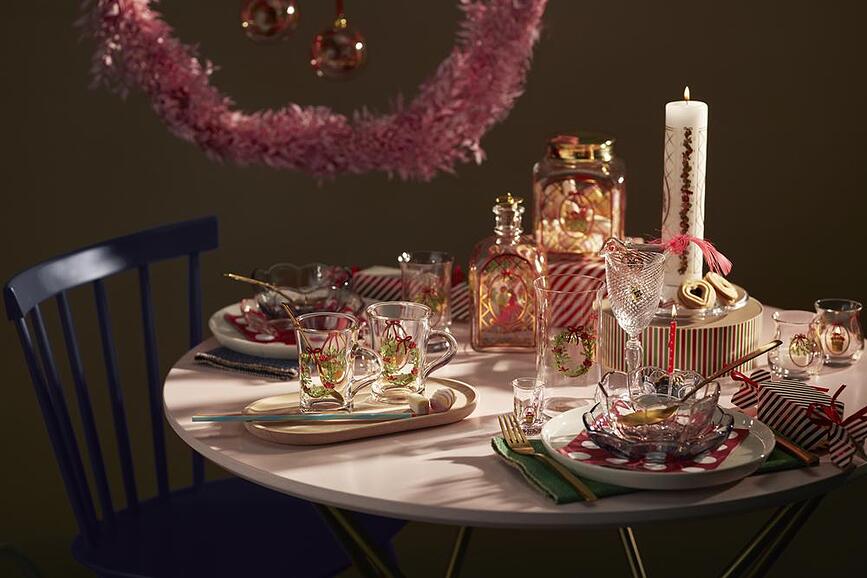 Portavelas para velas de té Holmegaard Christmas 2025, 2 unidades