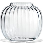 Primula Vase 17,5 cm low transparent
