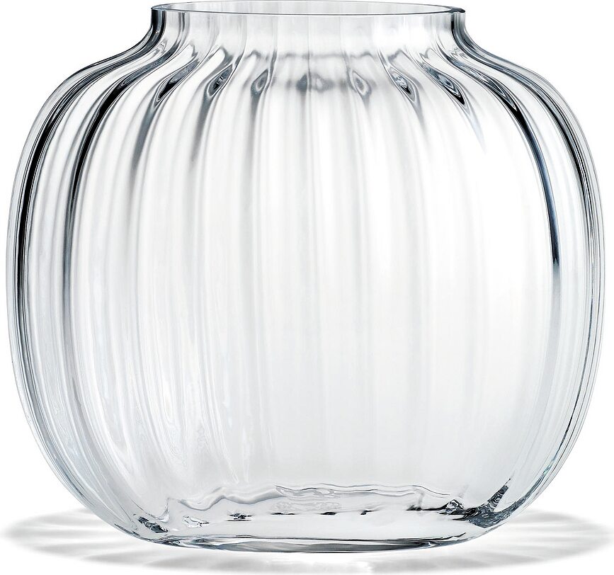 Primula Vase 17,5 cm niedrig transparent