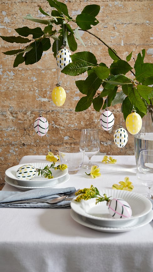 Souvenir Easter Dekoracija viseća 7,5 cm žuta