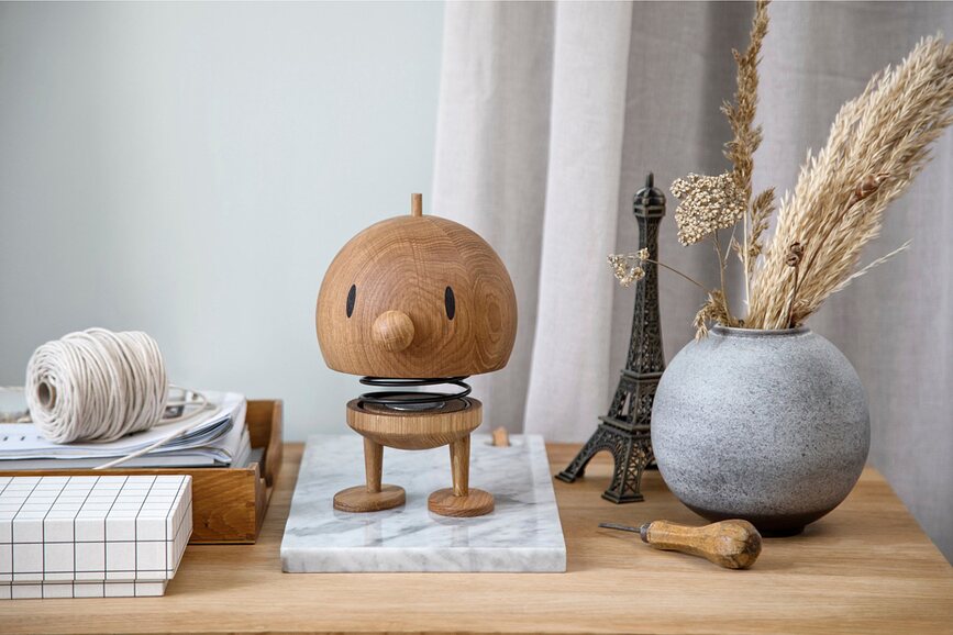 Bumble L Lampe sans fil, chêne