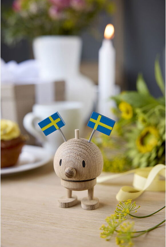 Celebration Bumble Sweden S Διακοσμητική Φιγούρα, φυσικό ξύλο βελανιδιάς