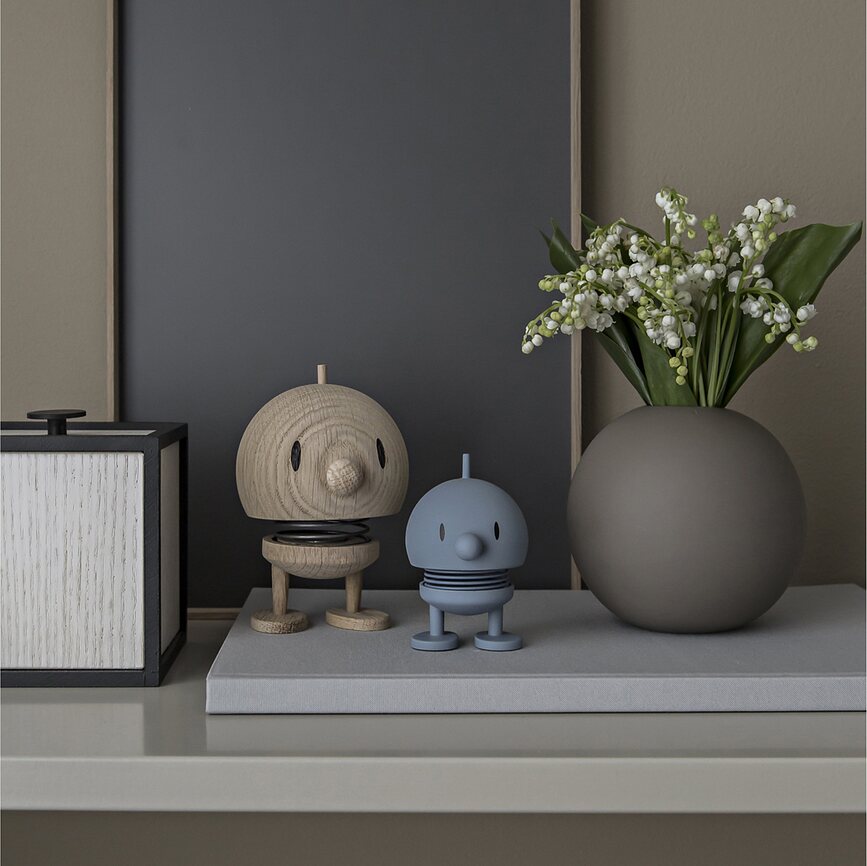 Classic Bumble S Figurine, en chêne brut