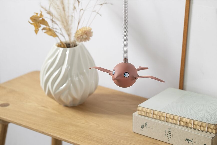 Decoración colgante Soft Birdie, M, oliva