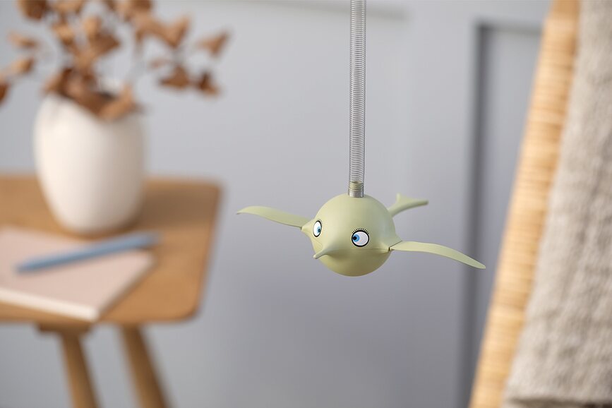 Decoración Colgante Soft Birdie S, celeste