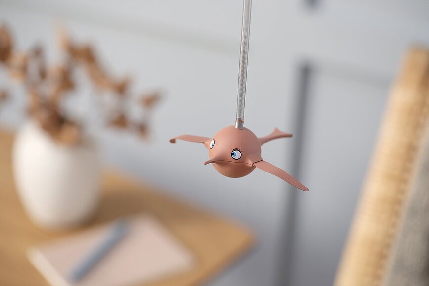 Decoración Colgante Soft Birdie S, celeste