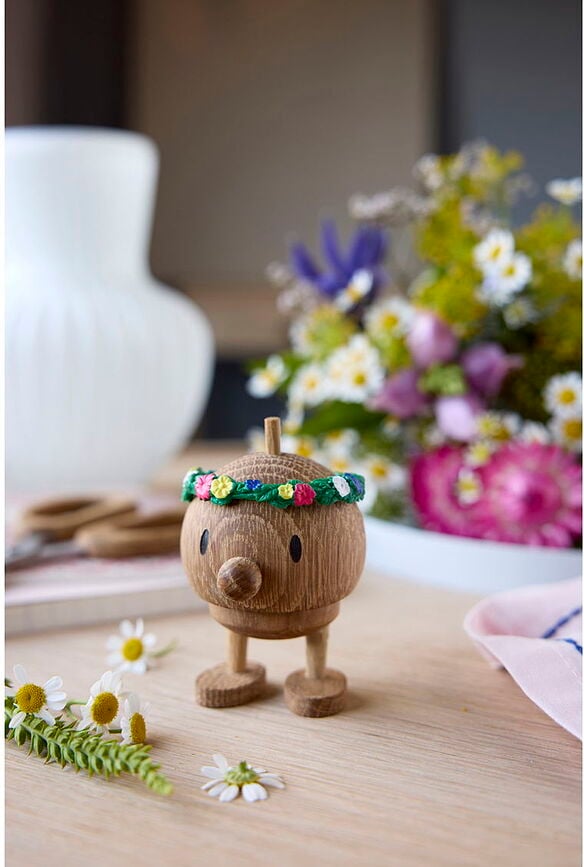 Figur Flower Bumble S, naturlig ek