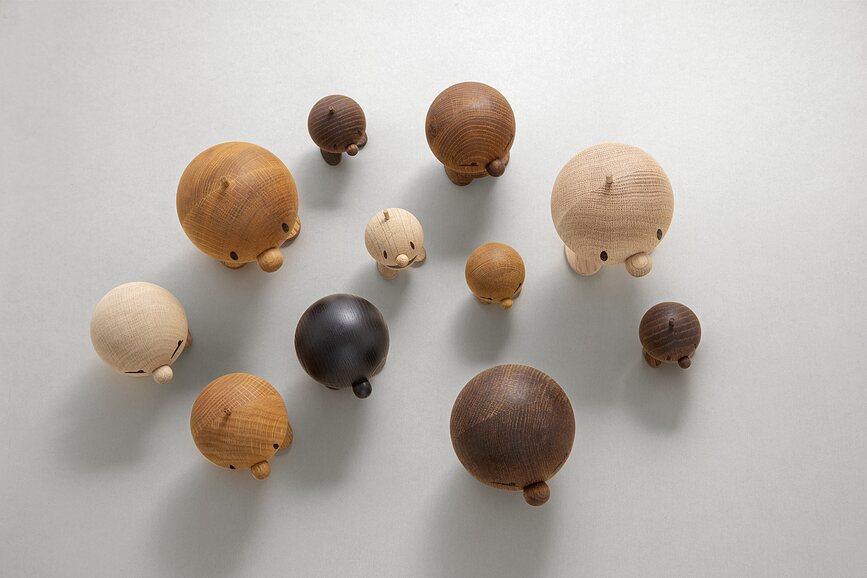 Figura de roble natural Classic Bumble S