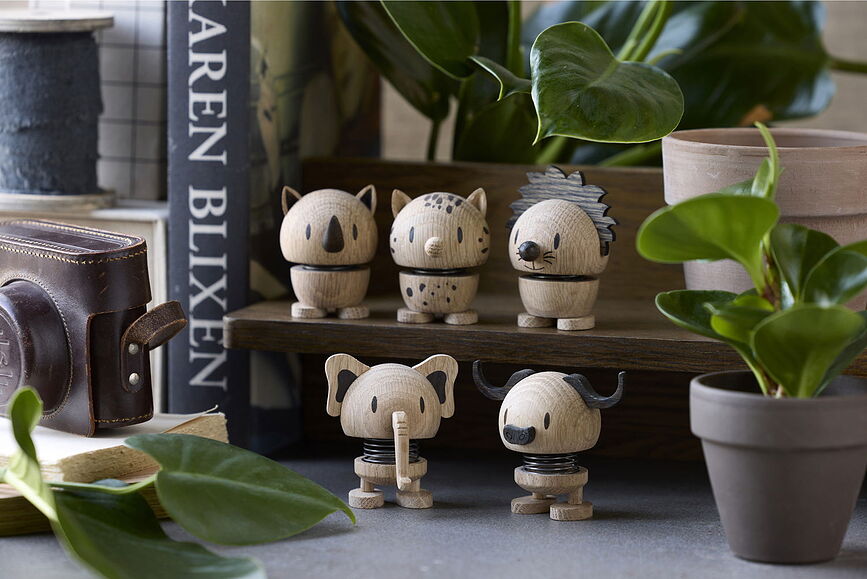 Figura de roble Hoptimist Animal, diseño conejo