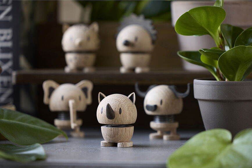 Figura de roble Hoptimist Animal, diseño conejo