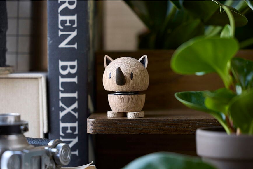 Figura de roble Hoptimist Animal, diseño conejo