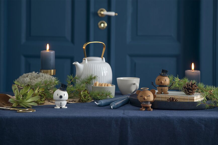 Figura de roble Muñeco de Nieve Xmass, tamaño S